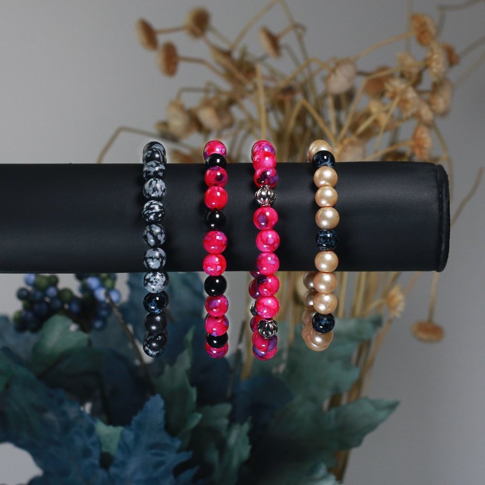 Hand beaded bracelet by Angela Lopez